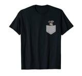 Funny Miniature Schnauzer Puppy Dog In Your Pocket T-Shirt