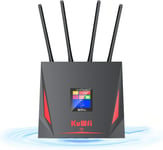 Routeur 4G,Box 4G WiFi,Routeur SIM LTE 300 Mbps,Modem 4G san Fil,2.4GHz Wi-FI,CAT4,4 Antennes Externe,Fast Ethernet Port LAN/WAN,avec Carte SIM,Partage 10 Utilisateurs,Plug et Play.[Y329]