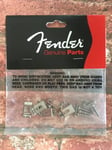 Fender American USA Standard Stratocaster Strat Bridge Saddles, Nickel, Set of 6