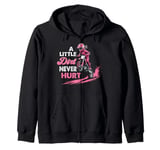 a little dirt never hurt girls dirt bike motocross women Zip Hoodie