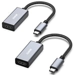 BENFEI 2 Pack USB C to HDMI Adapter, USB Type-C to HDMI Adapter [Thunderbolt 3/4 Compatible] with iPhone 15 Pro/Max, MacBook Pro/Air 2023, iPad Pro, iMac, S23, XPS 17, Surface Book 3 and More