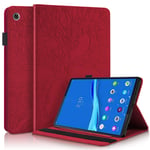 Succtop Case for Lenovo Tab M10 Plus 10.3 Inch, Ultra Slim PU Leather Folio Flip Cover Case Stand Function Wallet Pen Holder Tablet Case Lenovo Tab M10 FHD Plus(2nd Gen) TB-X606F TB-X606X Red