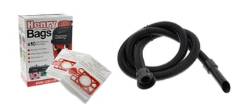 NUMATIC NVMICH BAGS AND REPLACMENT 2.5M HOSE FOR HENRY & HETTY VACUUMS