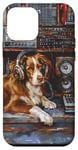 Coque pour iPhone 12 mini Nova Scotia Retriever Toller Peinture chien amateur de musique