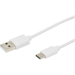 ERARD - Cordon usb type C M / USB m 3a 1m blanc