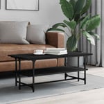 Coffee Table Black 100x50x40 cm Engineered Wood vidaXL