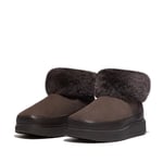 Fitflop Women's Gen-FF Ultra-Shearling Mini Boot Ankle, Chocolate Brown, 8 UK