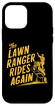 Coque pour iPhone 12 mini The Lawn Ranger Rides Again Tondeuse à Gazon Jardinier