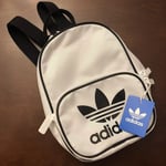 MINI BACKPACK Adidas Originals NEW Santiago White Black Logo NWT Cute Bag Purse