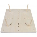 fromWOOD Blocking Board i Tre 16 hull 25x25x1,5cm