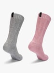 Northug Raggsock 2-pack - Dame - Rosa - 36-40