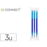 Q-Connect roller refill i raderbar blå färg set om 3u