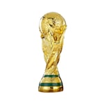 Stor VM-fotbollsfotboll Qatar 2022 Guld Trophy Sport Replica 21cm