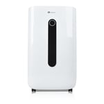 PureMate 20L/Day Portable & Compact Dehumidifier with 6.5 Litre Tank Capacity, Digital Display, Continuous Drainage, Laundry Drying and 24Hr Timer Function