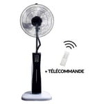 Niklas - Ventilateur brumisateur oscillant Nebula Fan Plus 75W 3 vitesses H130cm D40cm Noir