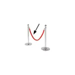 Kare Design VIP Cord Vegas Red, 3,8cm Thick, Stainless Steel, Hanging, Crowd Control, Velvet Queue Barriers for Grand Openings, Lobby, Concert, Venue, Wedding, Birthday 3,8x150x3,8cm (H/W/D)