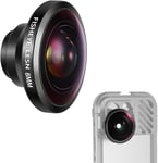 NEEWER Objectif Fisheye HD 8 mm Uniquement pour Plaque arrière à Filetage de 17 mm, Grand Angle de 220 °, Compatible avec SmallRig Neewer iPhone Samsung avec Adaptateur d'objectif de 17 mm, LS-29