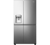 HISENSE PureFlat RS818N4IIE American-Style Smart Fridge Freezer - Grey Stainless Steel, Stainless Steel