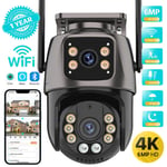 6MP Wireless WIFI IP Security Camera Outdoor 4K PTZ Smart Home IR CCTV Camera UK