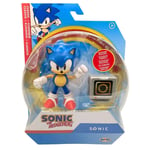 Sonic The Hedgehog 4 Inch Figure - Classic Sonic with Ring Item Box