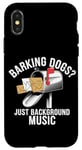 Coque pour iPhone X/XS Des chiens qui aboient ? Just Background Music Mail Carrier Postal Work