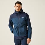 Regatta Men's Water-repellent Highton IV Stretch Waterproof Jacket Moonlight Denim Navy, Size: 4XL