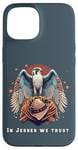 iPhone 15 In Jesses We Trust Epic Cool Falconry Falconer Bird Hawking Case