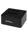 StarTech.com Station d'accueil USB 3.0 / eSATA pour 2 disques durs SATA III de 2,5 3,5 - Dock HDD SSD avec UASP