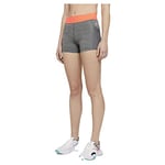 Nike DA0485-084 W NP 3IN SHORT FEMME NVLTY PP2 Shorts womens smoke grey/htr/bright mango/(white) 2XL