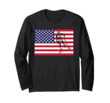 Best American Flag Stunt Scooter Designs Men Women Riders Long Sleeve T-Shirt