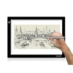 Huion L4S Tablette Lumineuse, Ultra Mince Alimentation Luminosité Réglable Tablette De Dessin À LED pour Diamond Painting, Esquisser, Artistes Animations, Visionnage des Rayons X, Croquis