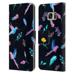 Head Case Designs Officially Licensed Haroulita Hummingbird Animals Leather Book Wallet Case Cover Compatible With Samsung Galaxy S7