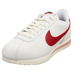 Nike Cortez Womens Casual Trainers in White Red - 6.5 UK