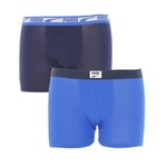 Boxer Puma Puma Boys Logo Patch Boxer 2p Bleu Moyen