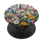 Bouquet de fleurs mixtes Fleurs sauvages Nature Botanique PopSockets PopGrip Adhésif