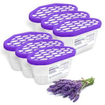 Aquafloow Déshumidificateur 400 ml, Réduit l'humidité de l'air, 6 Pièces LAVENDER | Neutraliseur d'odeurs, Absorbeur d'humidité pour Cuisine, Placard, Salle de Bain et Bureau