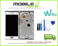 TACTILE + LCD + CHASSIS ORIGINAL pour WIKO UFEEL 4G BLANC CHASSIS GRIS + OUTILS