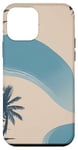 iPhone 12 mini Blue Beach Landscape: Tropical Waves, Sand, Clouds, Scene Case