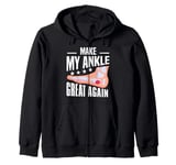 Broken Bones And Witty Puns Collection Zip Hoodie