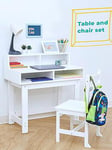 Teamson Kids Fantasy Fields Kids Wooden Desk & Chairs Set With Storage