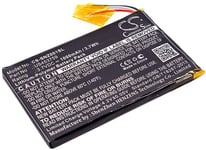 Kompatibelt med Sony Walkman NWZ-ZX1, 3.7V, 1000 mAh