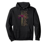 John 3:16 For God So Loved The World Bible Verse with Cross Pullover Hoodie