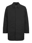 JACK & JONES Men's Jjecrease Mac Coat Noos Short, Black, XS