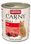 Nourriture pour chat GranCarno Adult d’animonda, nourriture humide pour chat adulte, bœuf, 6 x 800 g