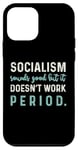 Coque pour iPhone 12 mini Anti-éveil politique conservateur - Le socialisme ne fonctionne pas