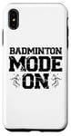 Coque pour iPhone XS Max Serve Smash And Conquer - Raquette de volant de badminton