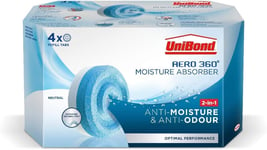 4-Pack Unibond Aero 360 Moisture Absorber 450g Neutral Refill Tabs