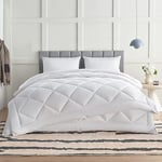 WAVVE Couette 4 Saisons 260x240 3 en 1（150g/m²+ 300g/m²= 450g/m²）, Couette Été Légère + Couette Mi-Saison = Couette Tempérée Chaud Hiver avec Boutons Pression, Facile à Attacher