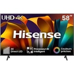 TV LED HISENSE 58A6N - 58" (146 cm) - 4K UHD - Dolby Vision - Smart TV - 3xHDMI