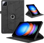 Coque Pour Tablette Xiaomi Pad 6s Pro 12.4"" 2024 Pu Cuir 360°Rotatif Multi-Angle Stand Flip Protection Housse Xiaomi Pad 6s Pro 12.4 Rotating Cover Tablette Etuis Xiaomi Pad 6s Pro,Noir